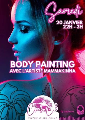 Club libertin Côtes d'Armor, soirée bodypainting